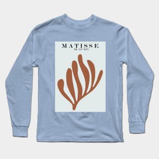 Henri Matisse abstract minimal cut off art print leaf Long Sleeve T-Shirt